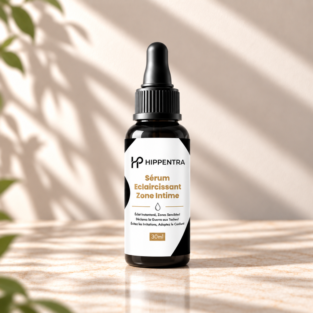 HIPPENTRA® Sérum Éclaircissant Zone Intime – Unifie & Hydrate – 30 ml