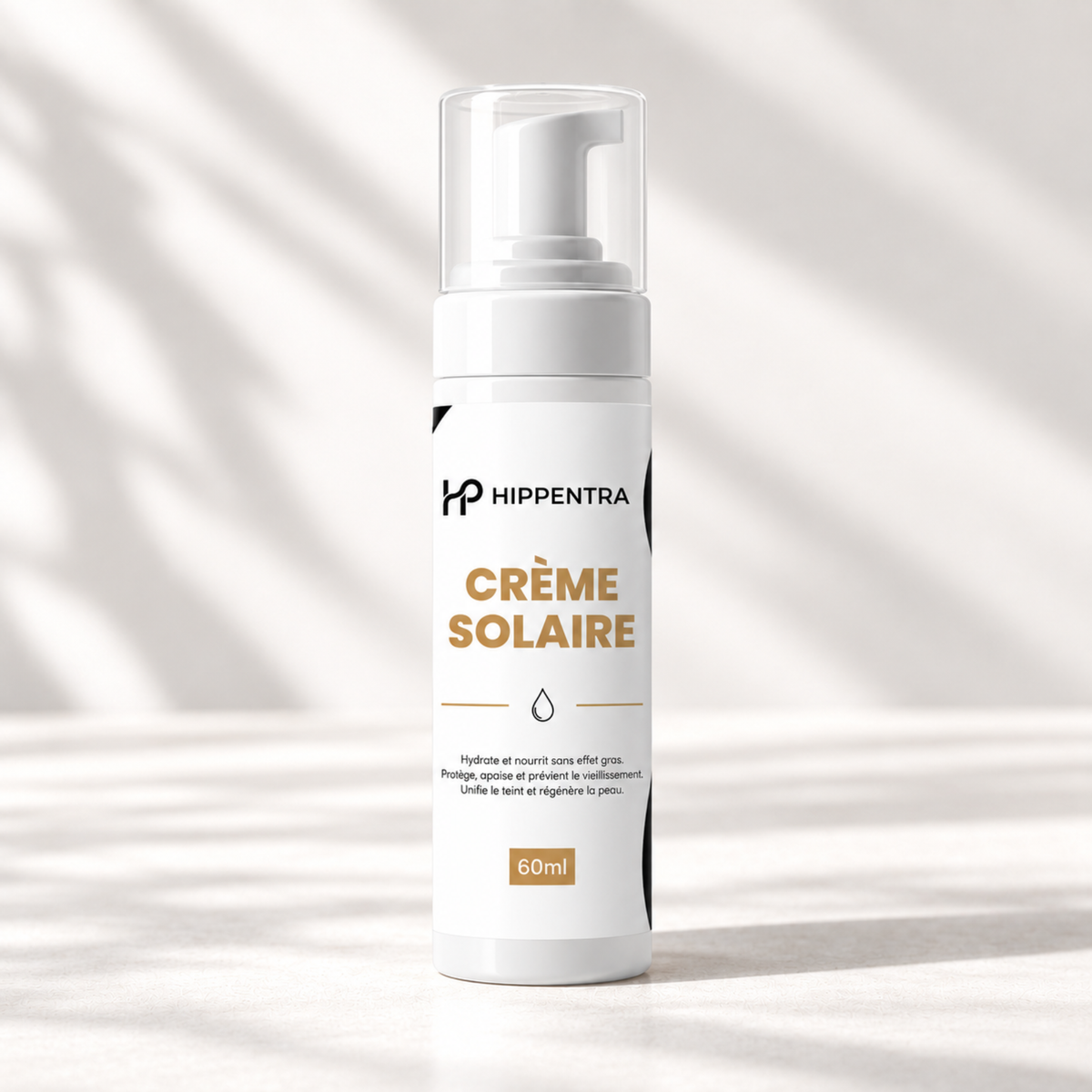HIPPENTRA® Crème Solaire – Hydratation & Protection Quotidienne – 60 ml