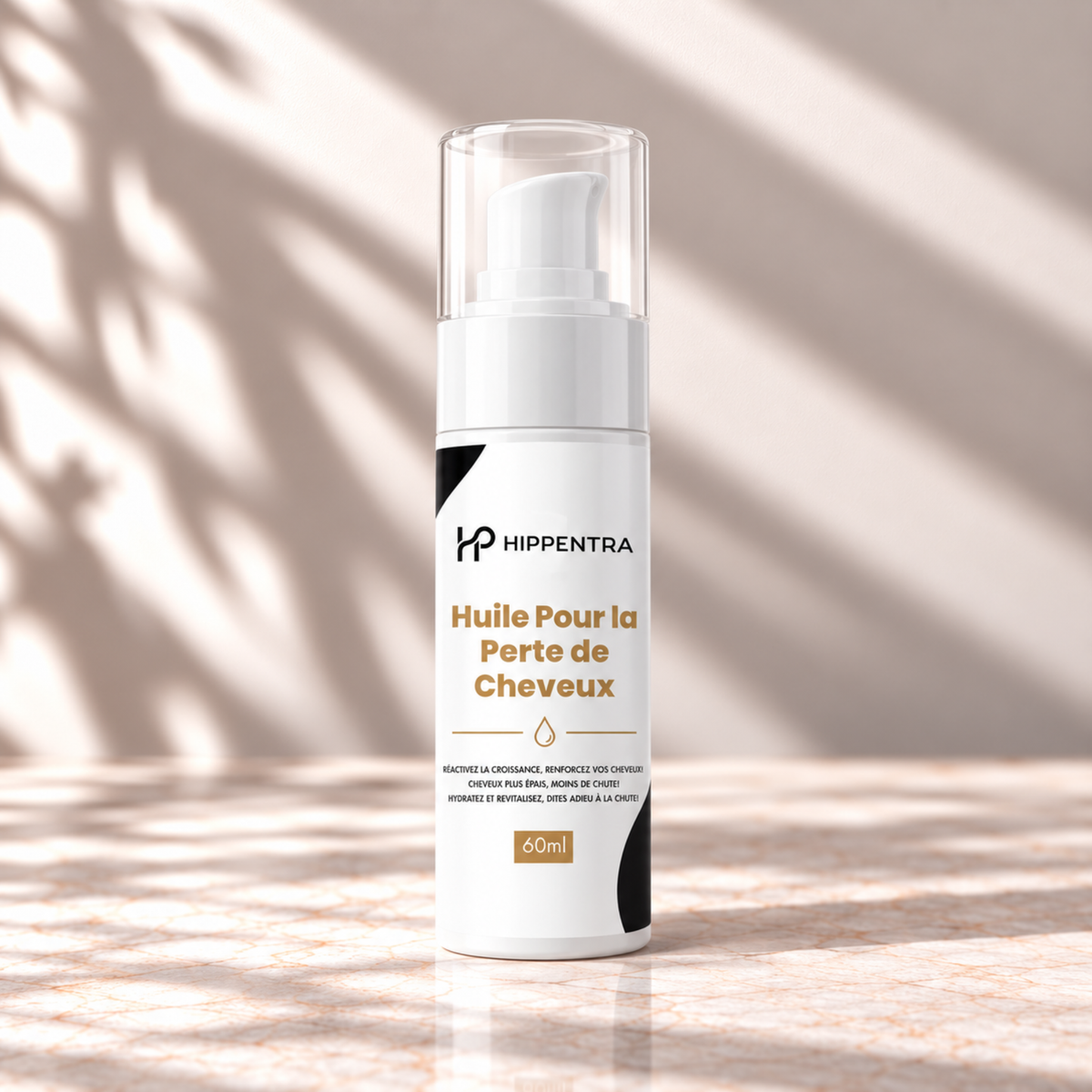 HIPPENTRA® Huile Anti-Chute & Fortifiante pour Cheveux – 60 ml