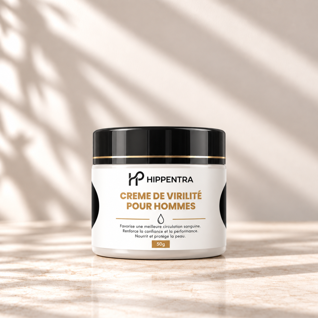 HIPPENTRA® Crème pour Hommes – Vitalité & Confort – 50 g