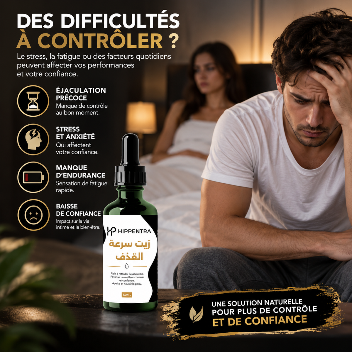 HIPPENTRA® Huile Intime – Soin Confort & Bien-être – 50 ml