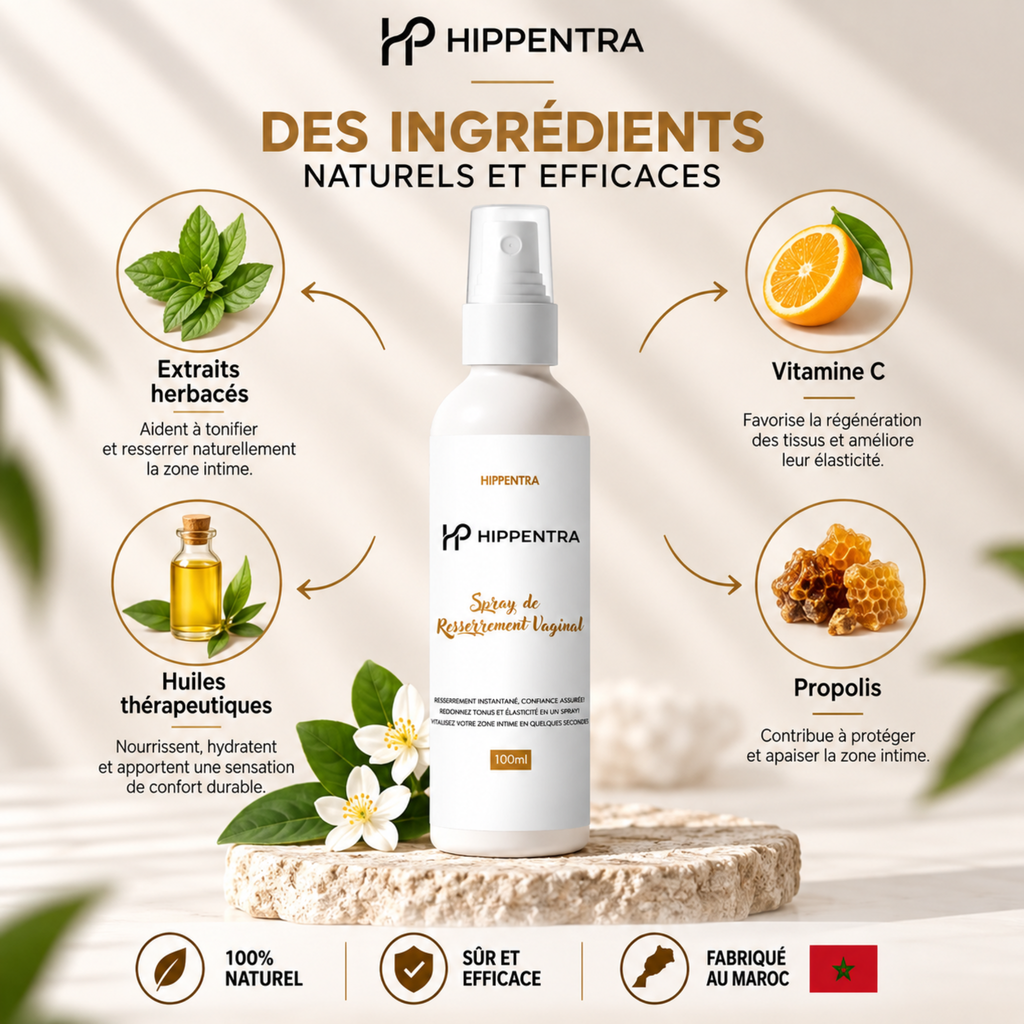HIPPENTRA® Spray Soin & Confort Intime – 100 ml
