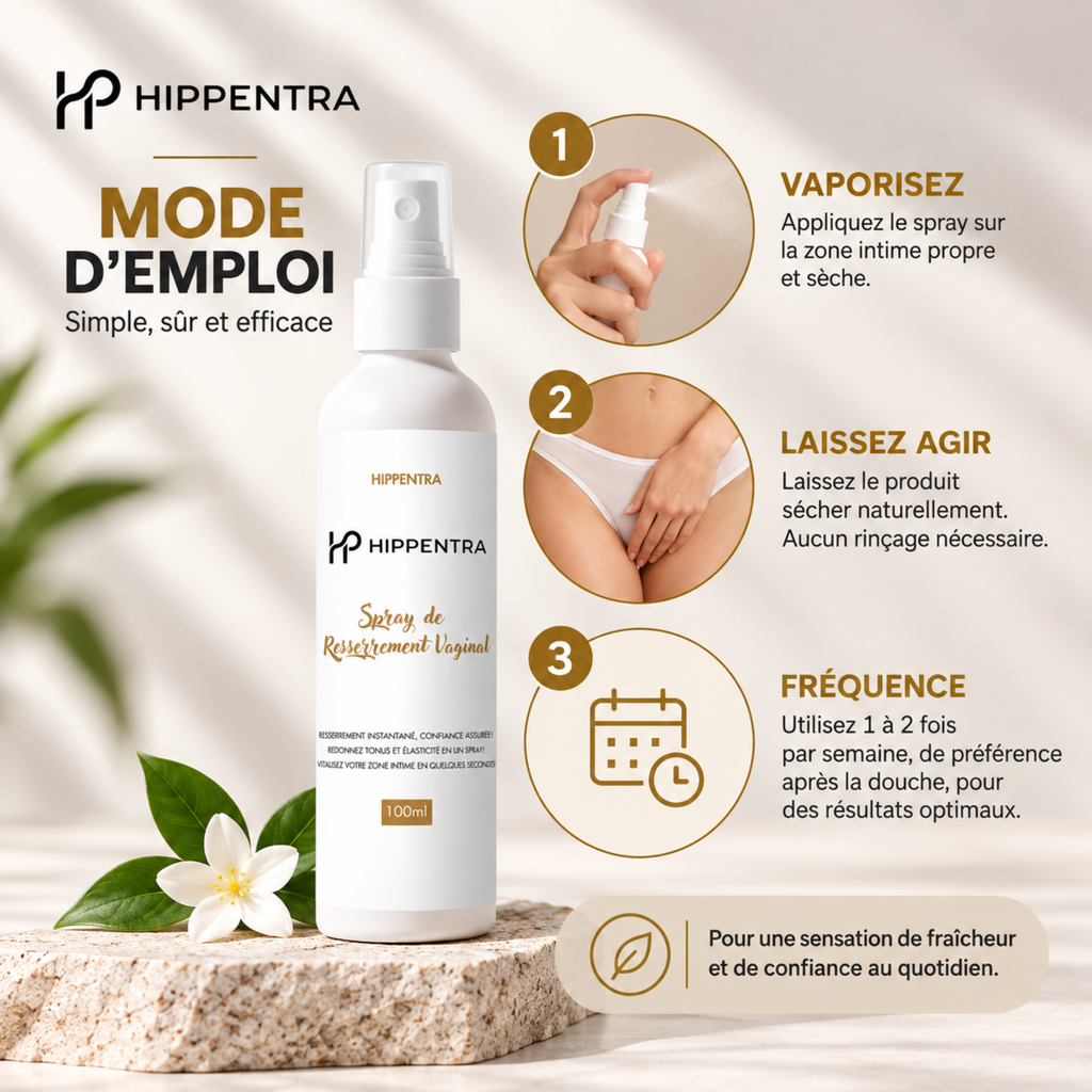 HIPPENTRA® Spray Soin & Confort Intime – 100 ml