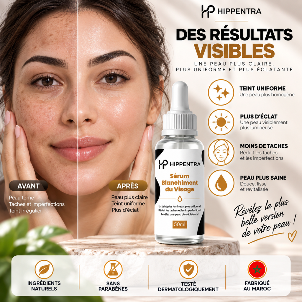HIPPENTRA® Sérum Éclat & Uniformité du Visage – 50 ml